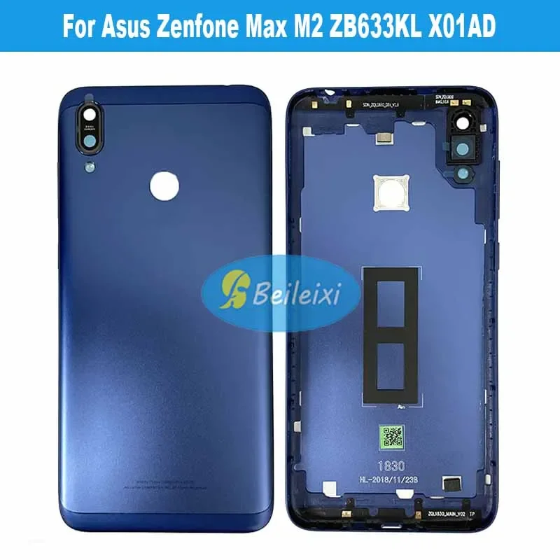 For Asus Zenfone Max M2 ZB633KL X01AD Battery Back Cover Rear Door Back Case Housing Protective Back Cover Replacement Parts