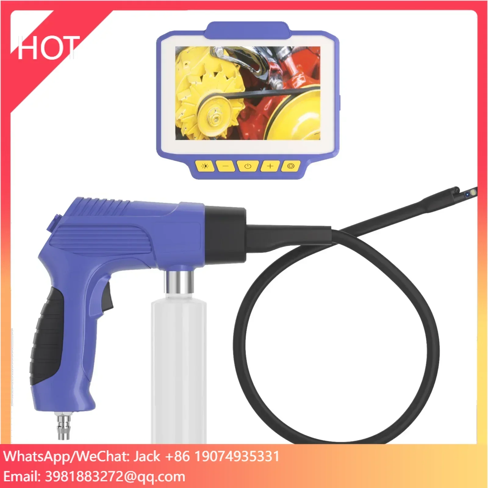 

Visual Automobile Air Conditioner Washing Evaporation Box Cleaning Borescope Air Conditioner Sprayer Cleaning Endoscope