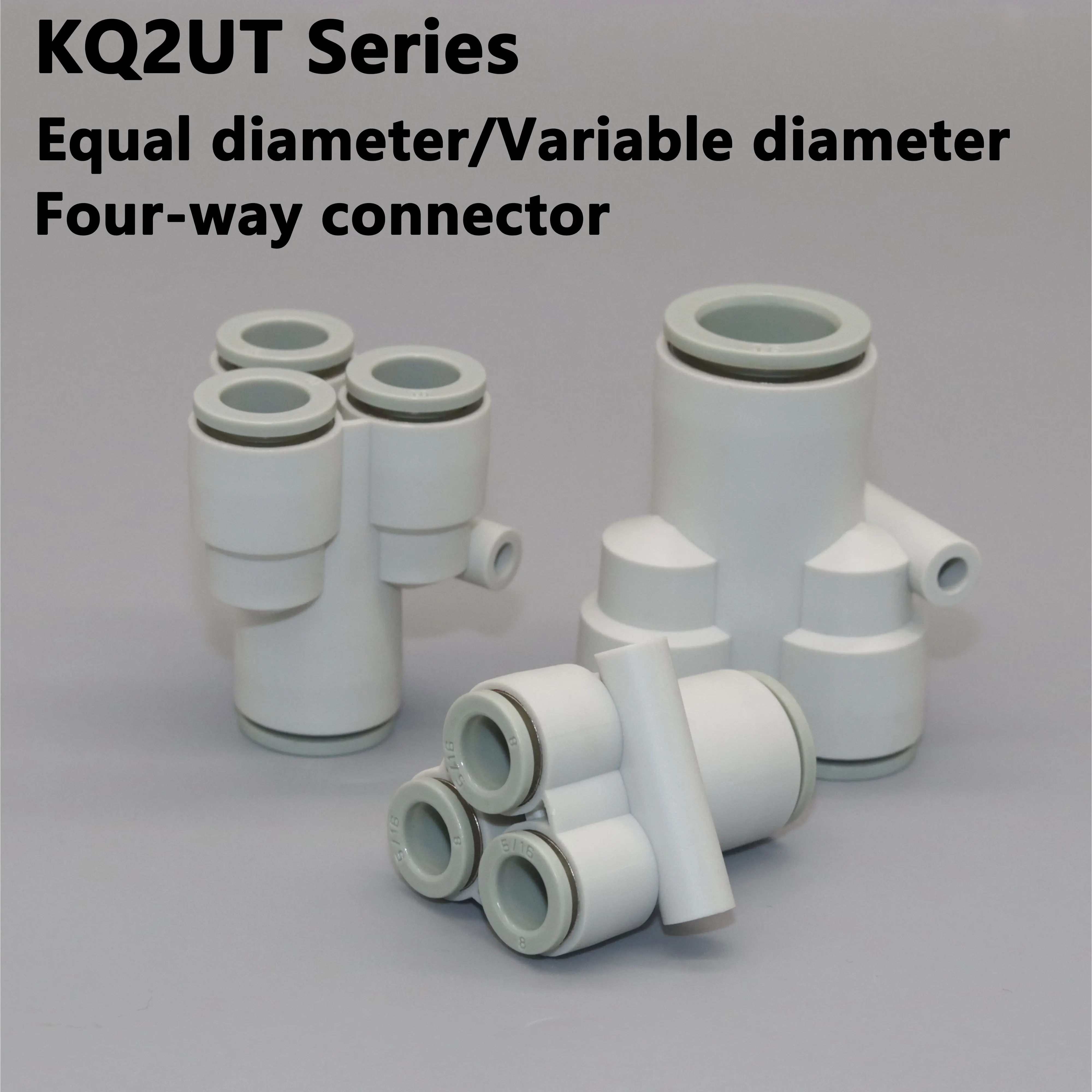 

5/10PCS Pneumatic Fitting Four Way Quick Plug Joint KQ2UT4-12mm Quick Release Push In Connector Equal Diameter/Variable Diameter