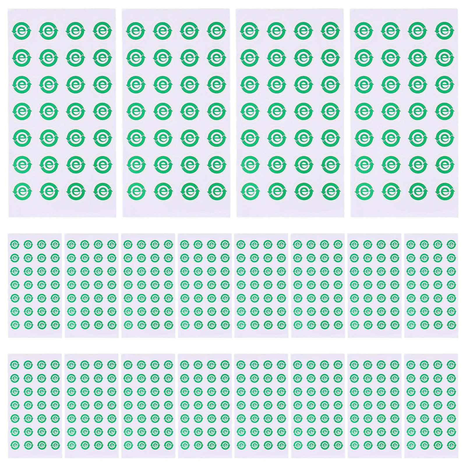 

500pcs Eco-Friendly Recycling Labels Self-Adhesive Waterproof For Electronics Packaging Sorting Stickers Folder Label Organizer