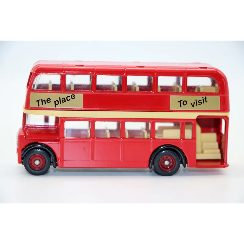 Bristol britannico pressofuso Lodekka a due piani modello di autobus in lega di Londra giocattolo da collezione regalo souvenir display ornamento