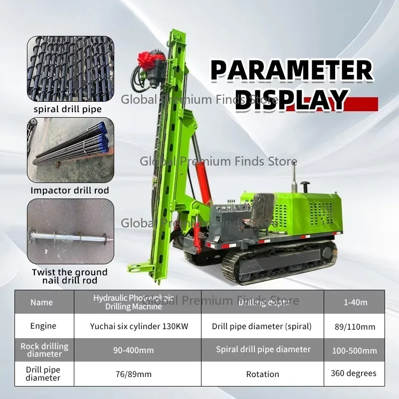 Best Selling Mobile Pile Driver Machine  Efficient Post Driving Equipment for Photovoltaic Mounting Structure Installation