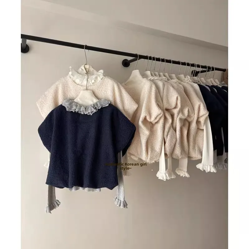 

Ретро-круглая накидка-шарф для женщин, универсальный весенний топ 2025 года, модный, высококачественный, из смесового полиэстера