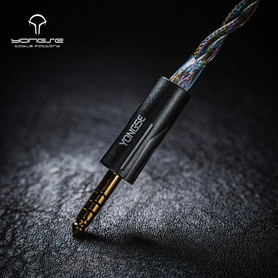 Yongse Neonova Pure Silver+Silver Plated Single Crystal Copper Coaxial Structure Earphone Cable