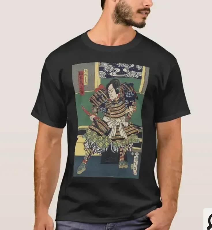 

Ronin Knight Japanese Ukiyo-e Samurai Warrior T-Shirt 100% Cotton O-Neck Summer Short Sleeve Casual Mens T-shirt Size S-3XL