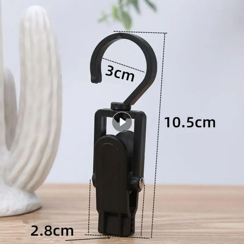 

Hat Towel Clip Easy To Use Rotating Plastic Bathroom Accessories Household Storage Supplies Universal Hooks Sturdy And Practical