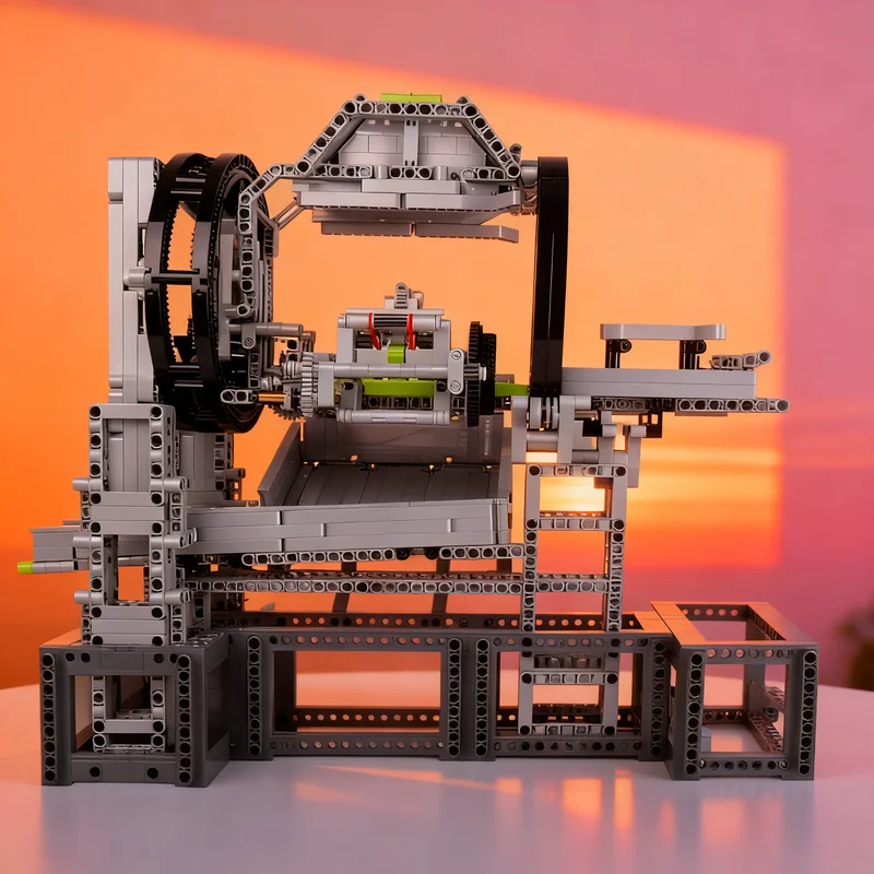 

2640pcs MOC Rotary Dumper Train Technical Expert Builder Model Building Blocks Architecture Toy Christmas Gifts Brick Kids DIY