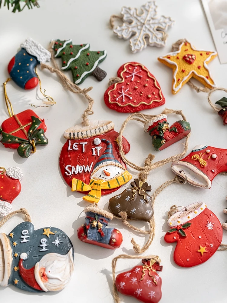 decoracao-de-Arvore-de-natal-pingente-vintage-idoso-snowman-meias-cana