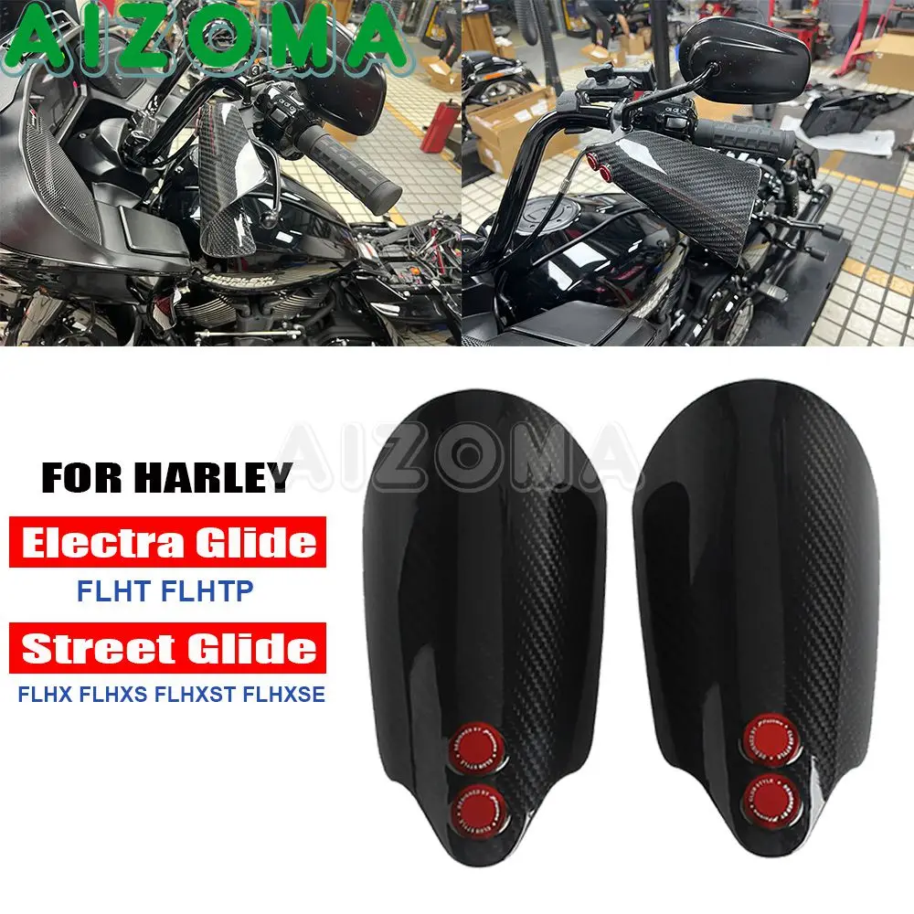 Motorcycle Hand Guard Deflector Handguards Wind Shield For Harley Street Glide FLHX FLHXS FLHXSE FLHXST Electra Glide FLHT FLHTP