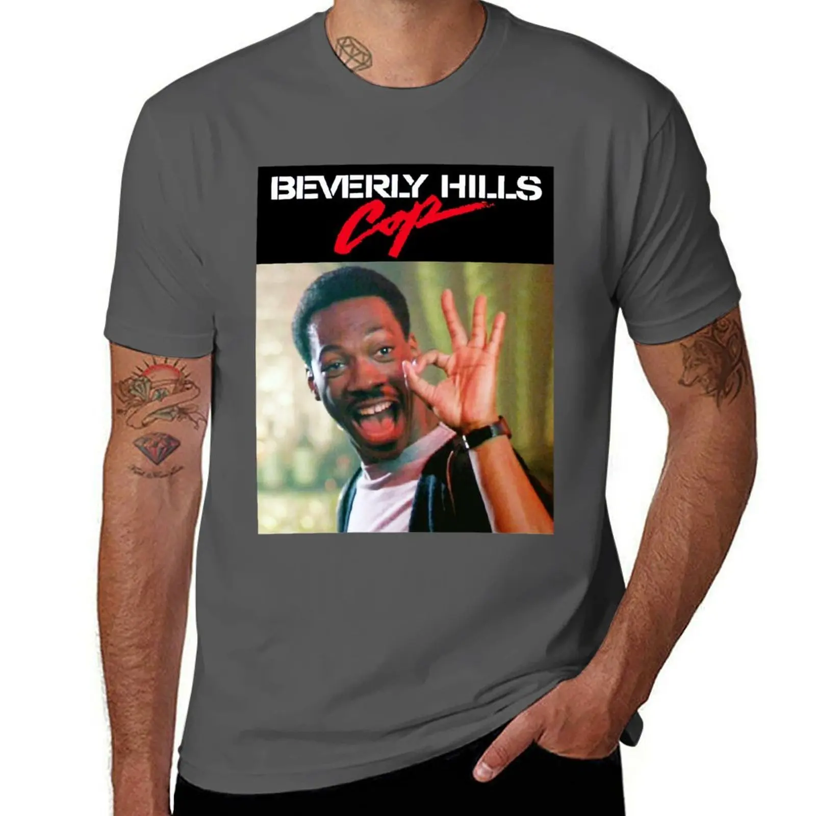 Beverly Hills Foley A-OK - Axel Cop T-Shirt Trendy Print Short Sleeve T-Shirt
