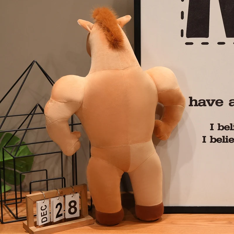 Śmieszny miękki pluszowy kucyk, poduszka w kształcie konia, mocny pluszowy koń, lalka zwierzęca, dekoracje na wieczór panieński, prezent dla przyszłego męża