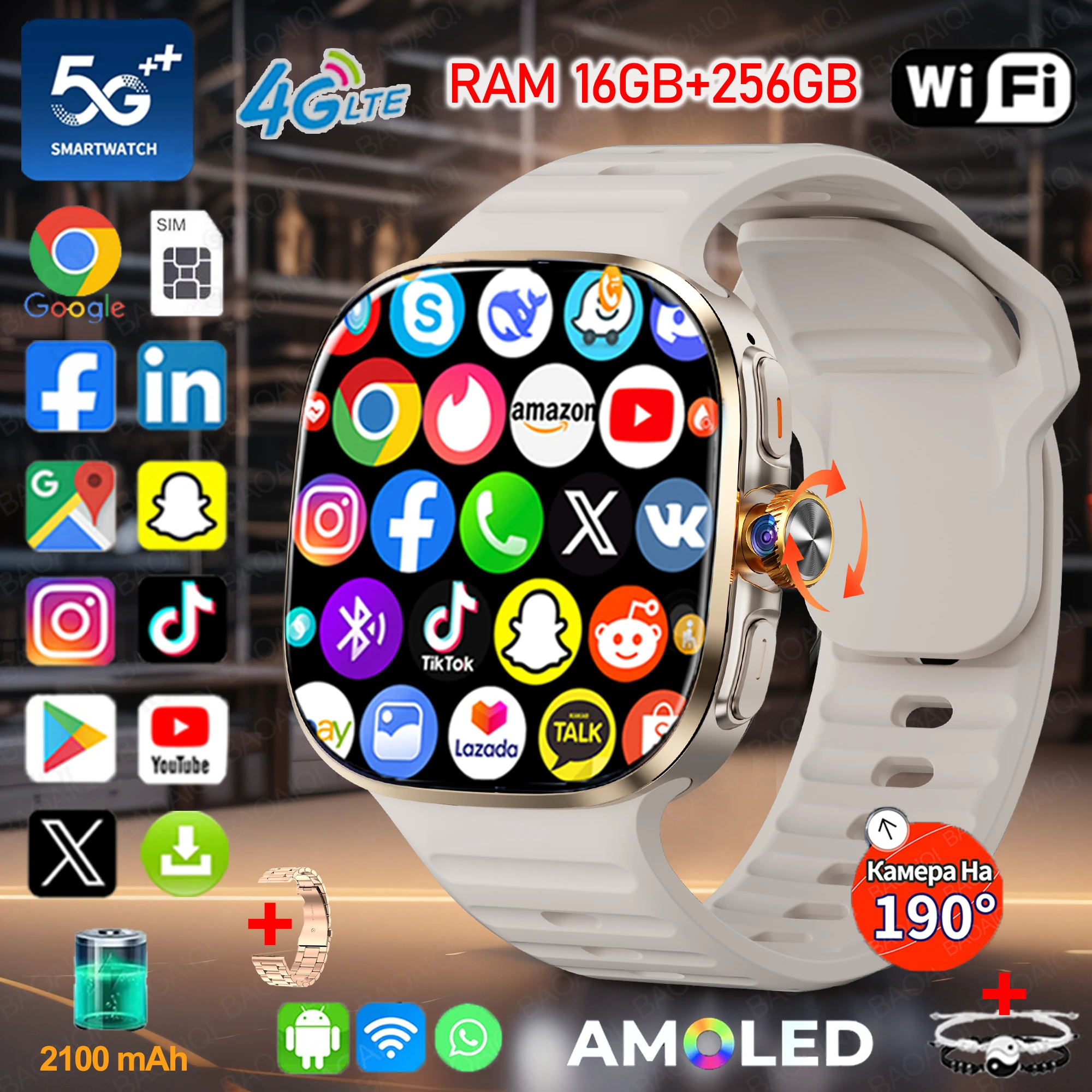 �y�Z�[�����zAndroid 10 �X�}�[�g�E�H�b�` 2.4�C���` HD AMOLED�X�N���[�� 16GB+256GB RAM 2100mAh GPS WIFI NFC TikTok Google�A�v���_�E�����[�h�Ή� 4G/5G �X�}�[�g�E�H�b�`