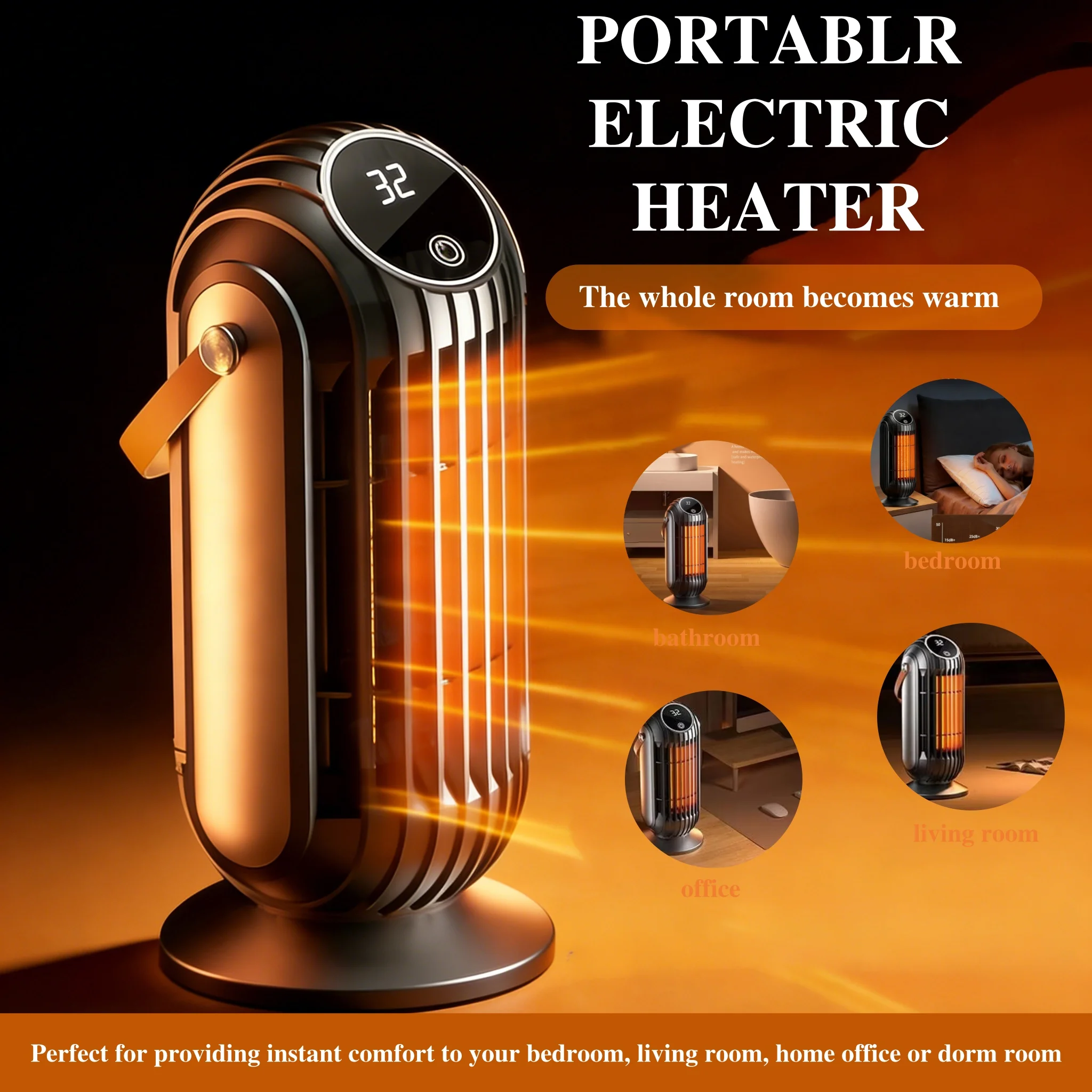

Small Household Heater Lasting Constant Temperature Quickly Heater Safety And Energy Saving Power Off Protection Electric Heater