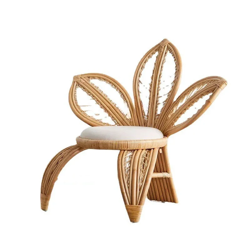 Nordic เก้าอี้หวายจริงอินโดนีเซียทอธรรมชาติ Cane เก้าอี้หวายเฟอร์นิเจอร์ดอกไม้เก้าอี้