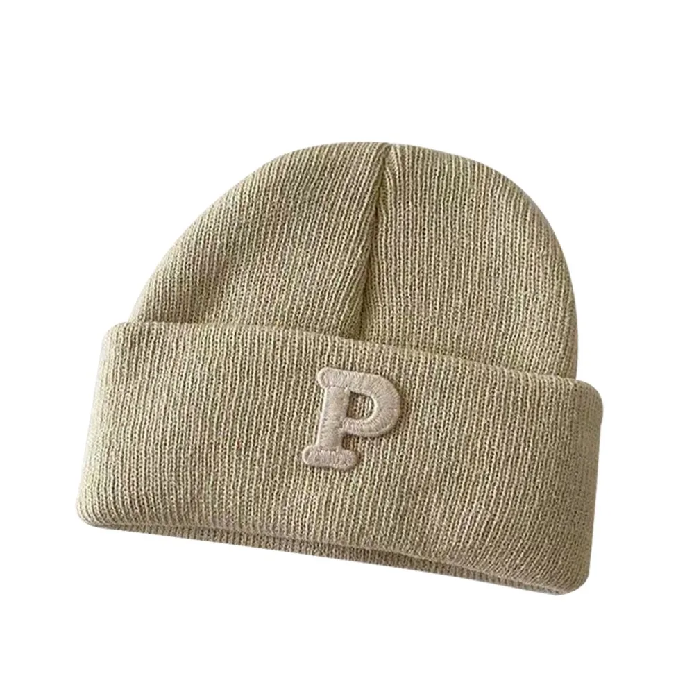 

Зимние мягкие детские шапки, шапка с защитой ушей, теплая вязаная крючком шапка для малышей, однотонная шапка с надписью Skullies на открытом воздухе