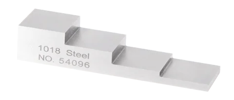 Yushi 4 단계 3-5-10-15 mm 초음파 두께 게이지 교정용 웨지 교정 블록 탄소강/1018 강철