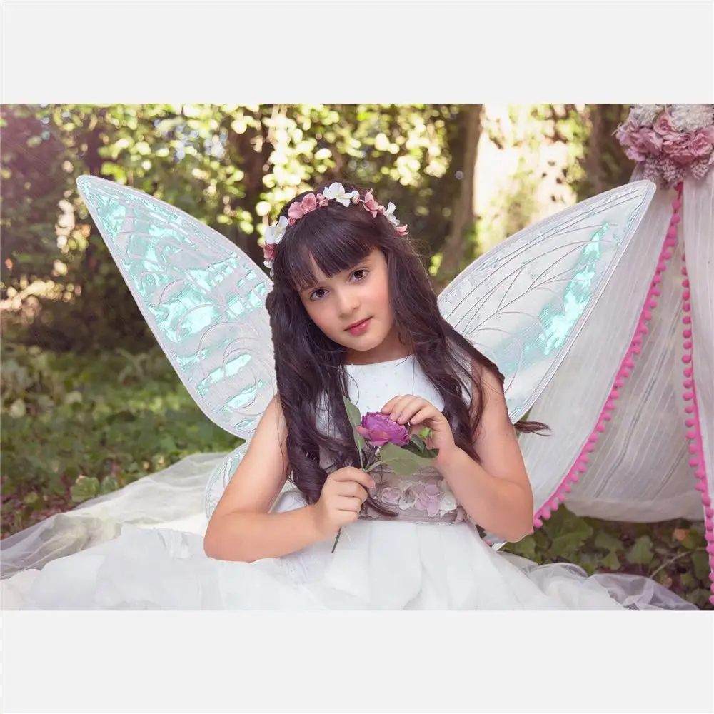 Butterfly Fairy Wings Costume for Women Girls Sparkle Princess Angel Wing Halloween Party Favor Cosplay Costume Dress Up Props