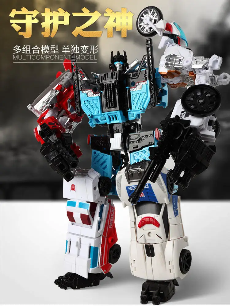 6 في 1 Superion HZX ألعاب التحول نسخة مطورة شخصية الحركة KO G1 طائرة روبوت IDW نموذج صبي أطفال بدون صندوق