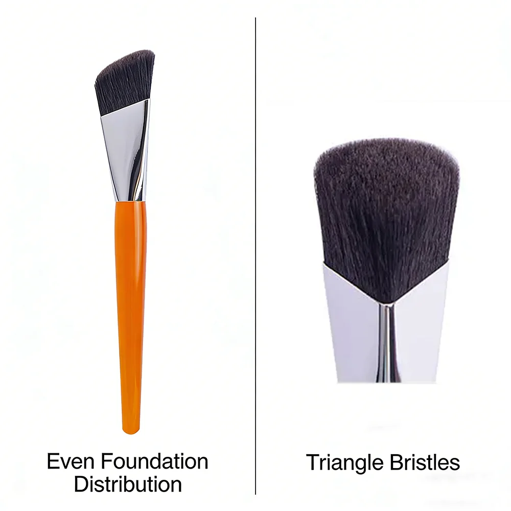 Triangle Foundation Brush Angled Contour Foundation Cream Liquid Bronzer Makeup Brushes Crystal Handle Foundation Make Up Tool