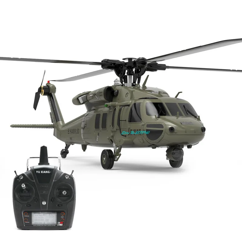 Professional Brushless UH60-Black Hawk RC Helicopter Model 1:47 6CH Flybarless Arobatic 6G/3D Stunt Remote Control Helicopter