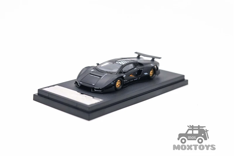 TM TimeMicro x PSC 1:64 PSCDESIGN Countach MatteBlack Diecast Model Car