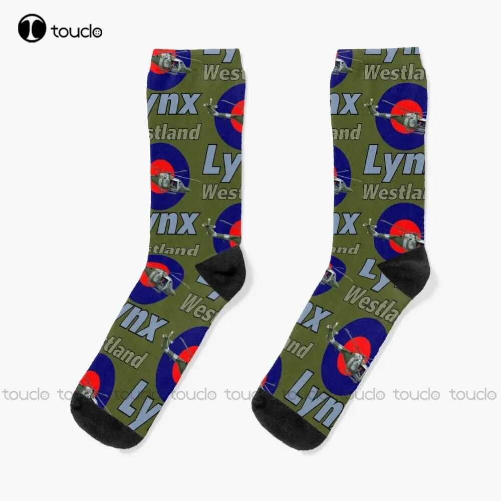 

Westland Lynx Helicopter Socks Black Socks Fashion Creative Leisure Funny Art Abstract Oil Painting Socks 360° Digital Print Art