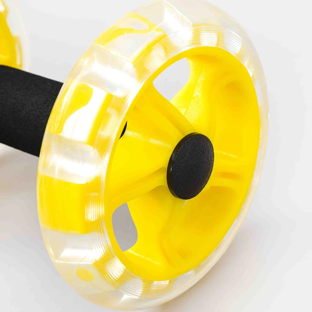

Professional Fitness Wheel for Stomach Workout Yellow Sports Core Single Arm Roller Durable Lightweight Portable Abdominal