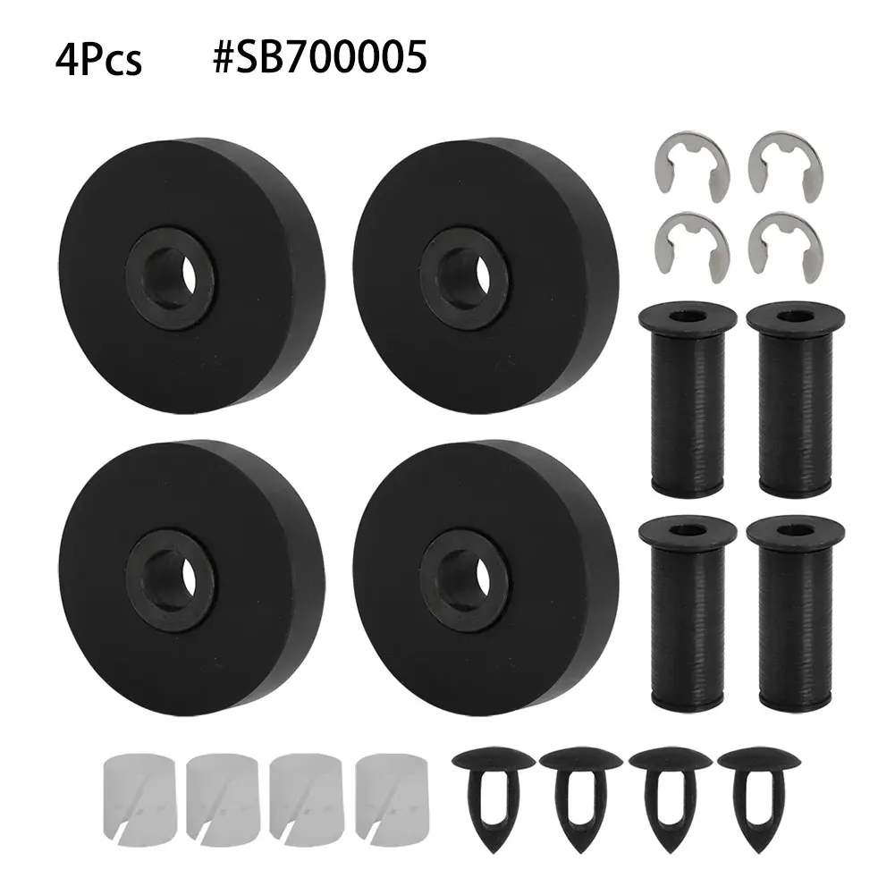 

4 Pieces Set Wheel Kit Rotating Elevator Rolling Jack/Roller Bridge Wheel Kit Car Replacement Accessories #SB700005