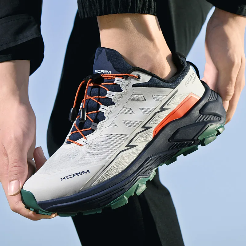 

Мужская повседневная обувь с сеткой на толстой подошве, дышащая новая спортивная обувь на открытом воздухе, модная и хардкорная походная и альпинистская обувь