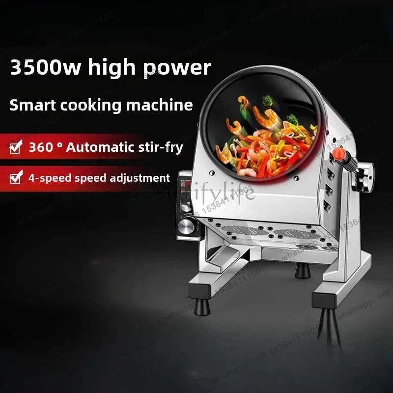 automatic stir fry machine commercial large drum automatic stir fry intelligent machine