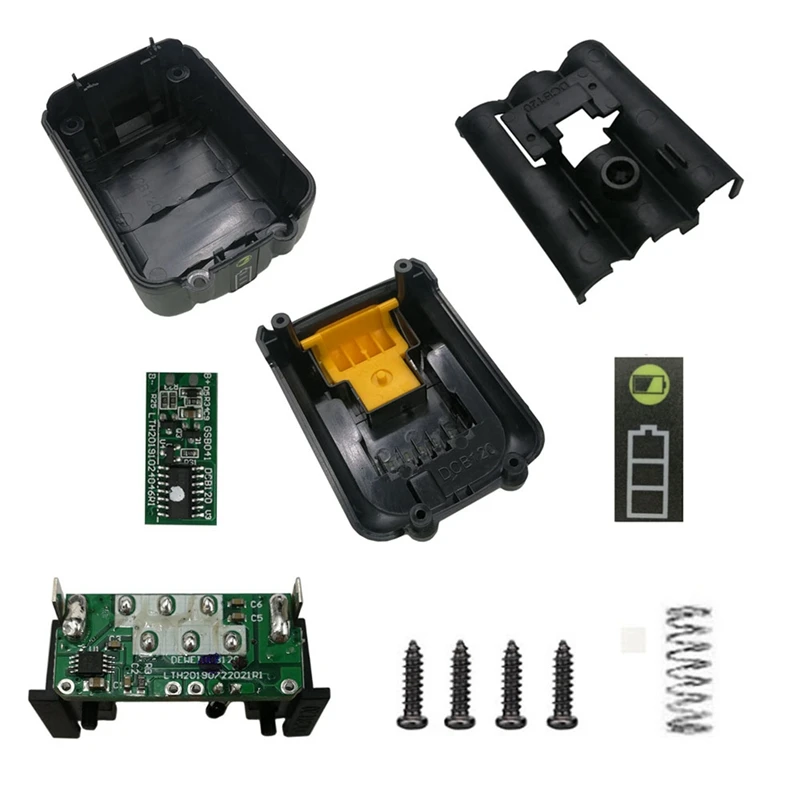 Hot 3X DCB120 Battery Plastic Case PCB Charging Protection Circuit Board Box For Dewalt 10.8V 12V Li-Ion Battery Dcb125