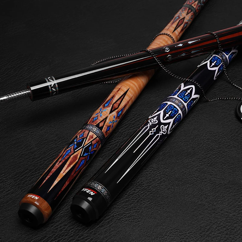 Carbon Energy Billiard Pool Cue Stick Yingfeng YF-M 12.5mm Wonderful Decal Butt Professional cue With Case 2022 New Arrival