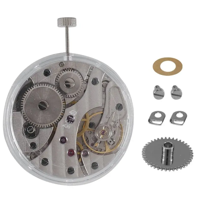 Most-5X Watch Accessories Seagull ST3601 Homemade 6497 Movement Fine Tuning Manual Up-Chain Two-Pin Semi-Mechanical Movement