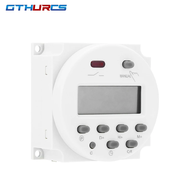 220V 110V 24V 12V CN101A Digital LCD Power Timer Programmable Time Switch Relay 16A CN101 Timer Switch