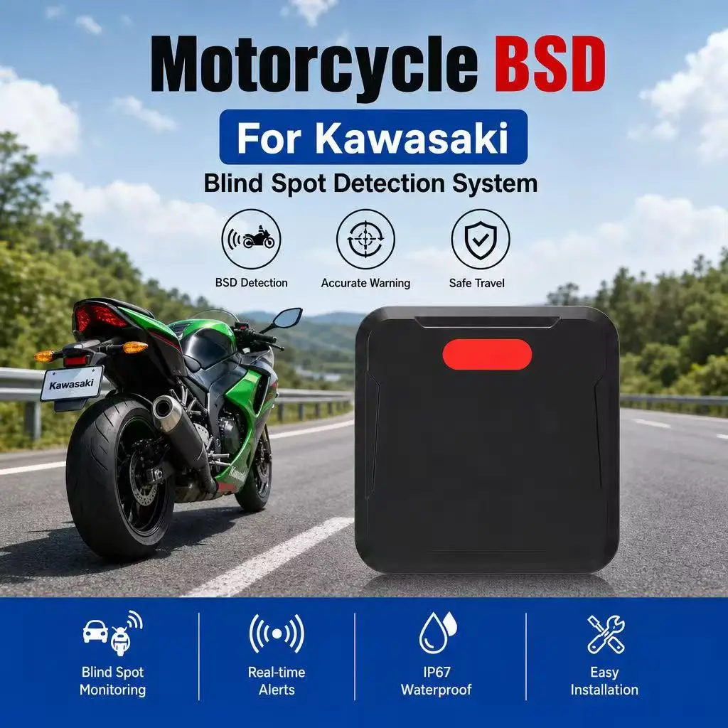 Motorcycle Side Detection Warning System BSD Radar For Kawasaki Vulcan S Z900 Z650 Z400 ZX-4R ZX6R ZX10R Vulcan S、Versys 650