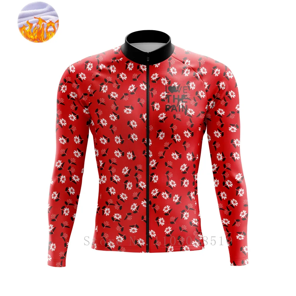 love-the-pain-winter-cycling-jersey-long-sleeved-fleece-warm-outdoor-bicycle-riding-clothing-jersey-mtb-sportswear-full-zipper