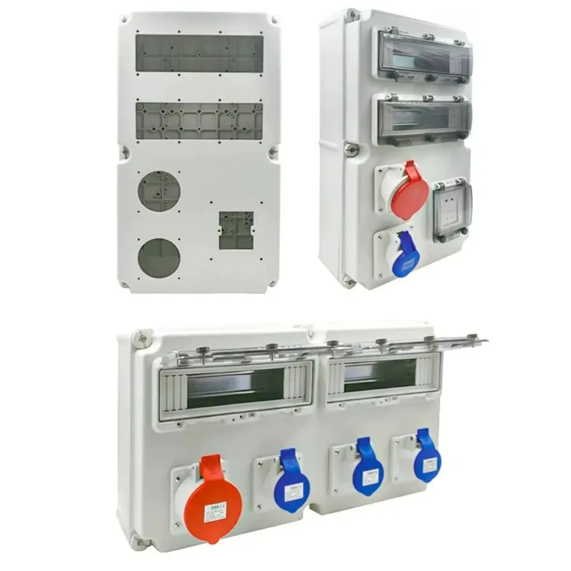 Portable Multifunctional Plug Socket Three-phase Waterproof and Dustproof Power Distribution Box Security Equipment