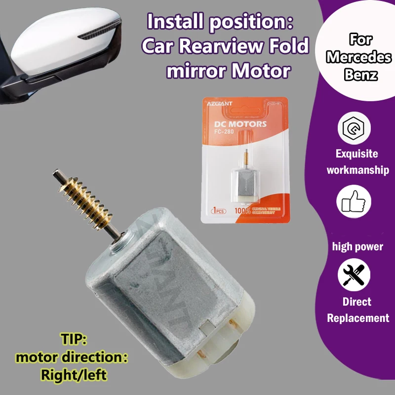 

AZGIANT Car Auxiliary rearview folding mirror motor For Mercedes Benz SLK R172 SLK250 SLK350A-Class W176 A180 A200 A220 A250
