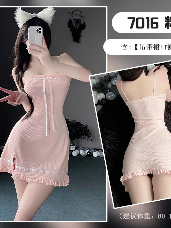 Koreaanse Stijl Zomer Nieuwe Zoete Slim Fit Wrap Heup Flounce Jurk Schattig En Lief Meisje Stropdas Vlinder Opknoping Jurk Voor Vrouwen N1i5