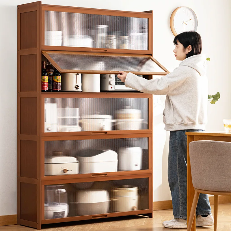 

Kitchen Shelf Finishing Rack Seasoning Shelf Storage Rack Kitchen Supplies Household Shelf Dining Side Cabinet Multi-layer