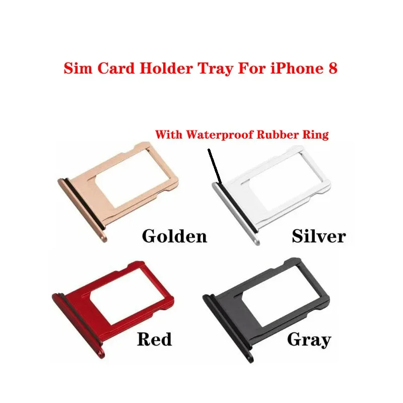 

10PCs for iPhone 8 Plus Micro SIM card slot holder adapter replacement parts