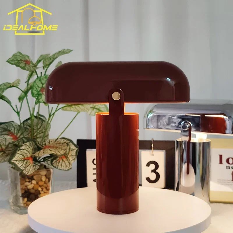 

Nordic Light Luxury Minimalist Rechargeable Table Lamp with Touch Switch Bedroom Bedside Modern Light Fixtures Living Room Study