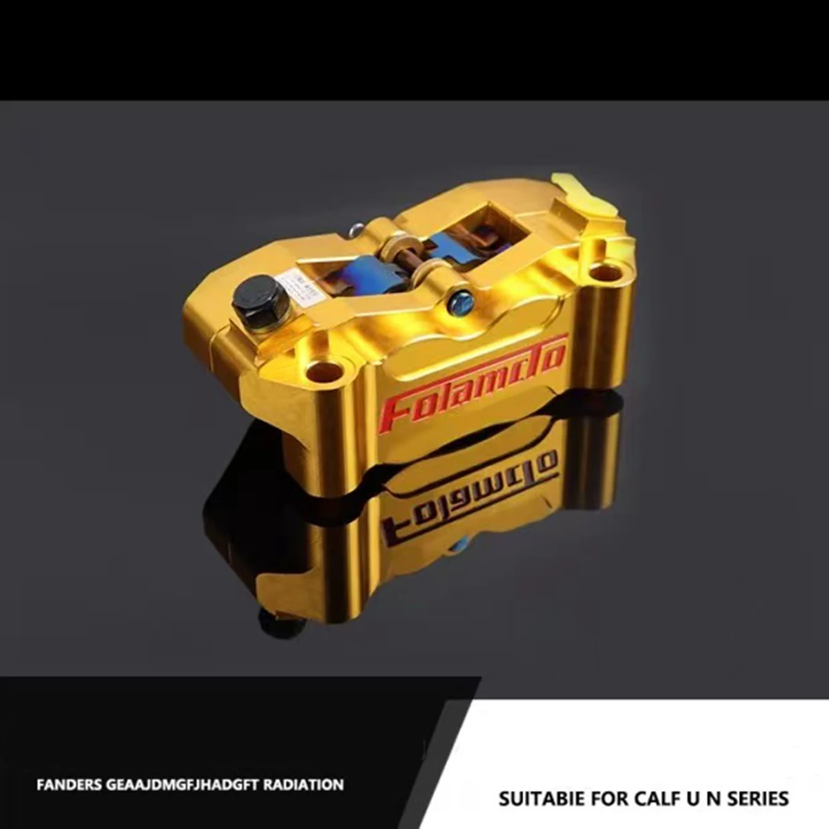 

Мотоциклетный суппорт 100 мм для гидравлического дискового тормоза, 4 поршня, 100 мм, алюминий с ЧПУ, качество изготовления для Yamaha Kawasaki Suzuki, модифицированный