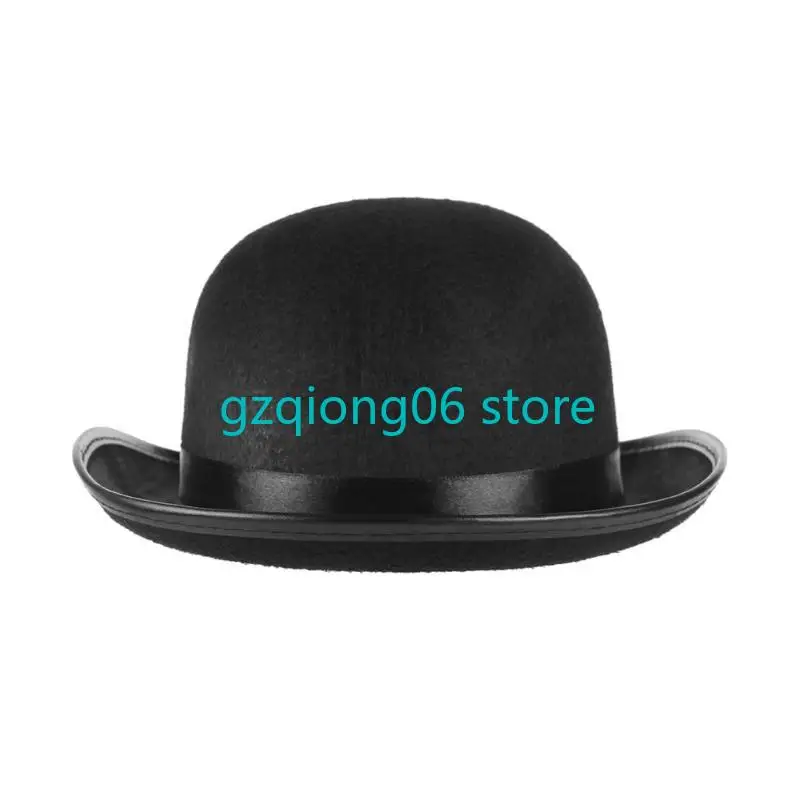 K3NF حفلة الهالوين العصر الحديث قبعة لباد شارب صناعي ربطة عنق لوازم الأداء #4