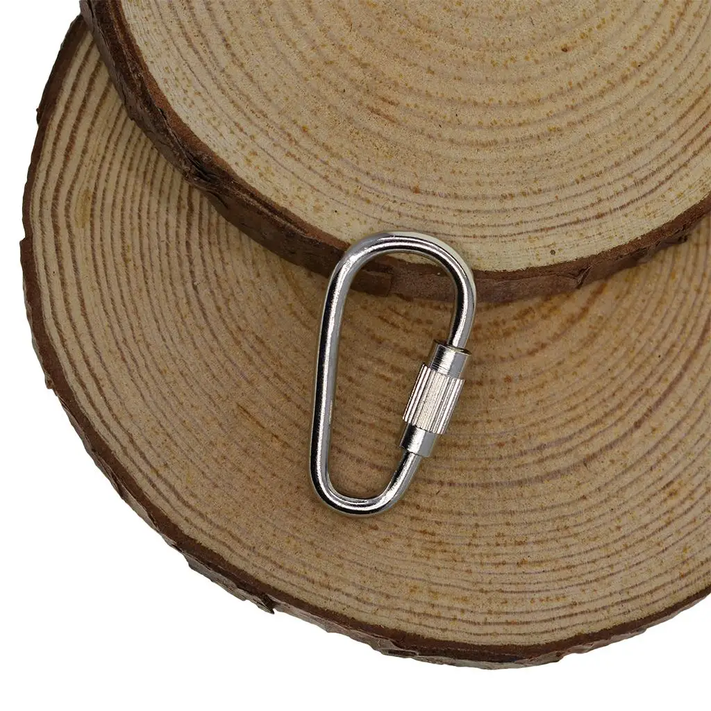 

20 шт., мини-стальные карабины с винтами, карабины для скалолазания, алюминиевые быстрооткрытые винтовые замки, брелок, крючок, карабин, безопасная застежка