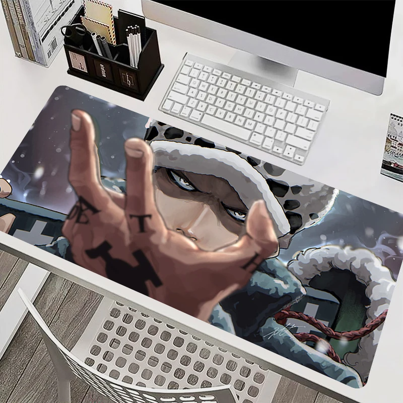 

Mousepad Laptop Office Cabinet Keyboard Pad PC Desk Mat Mouse Pad Non-slip One Piece Trafalgar D Water Law Rubber Extended Pad