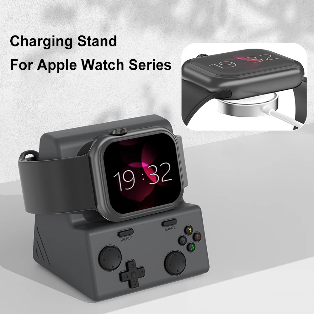 

Charger Stand Silicone Dock Charger Dock Station Stable Charging Station Dock Holder for Apple Watch Series 10 9 8 7 6 5 4 3 2 1
