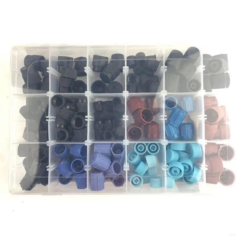 

2025 New Car R134a Air Conditioning Service High Low AC Cover Charging Port Cap Universal