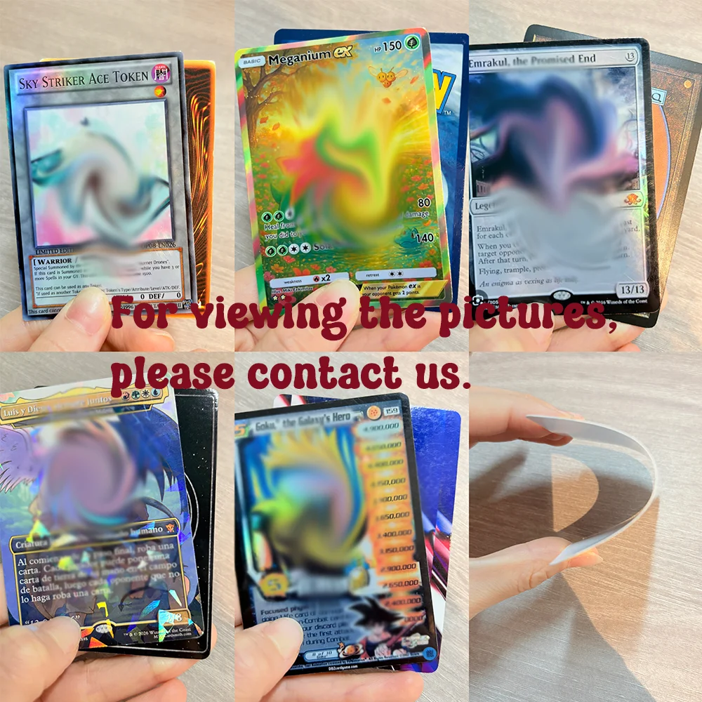 Customized Card Holography/Regular DIY Personalized Cards Custom Board Games Cards/ Photos/Small Cards/Sports Cards Any Pictures