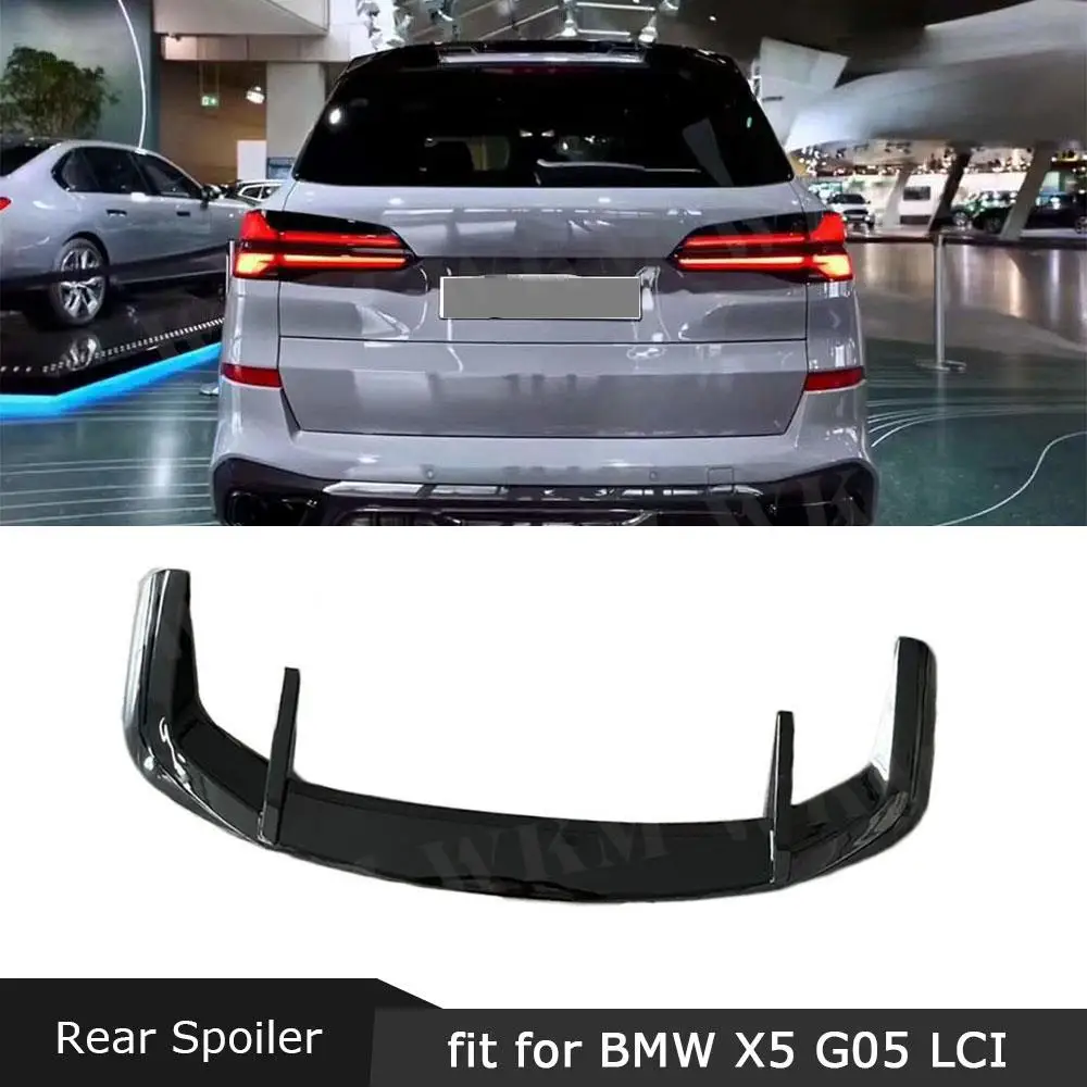 Rear Trunk Spoiler Wing Rear Roof Spoiler Decor Accessories Car Body Kits Back Boot Trunk Wing For BMW X5 G05 LCI M Sport 2023+